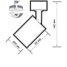 Накладной светильник JAZZWAY под лампку с цоколем GU10 PDL-R 1xGU10 BL 230V IP20 5049307