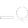 Светильник светодиодный потолочный JAZZWAY PPB SCANDIC-R 24W 4000K GR IP20 5036864